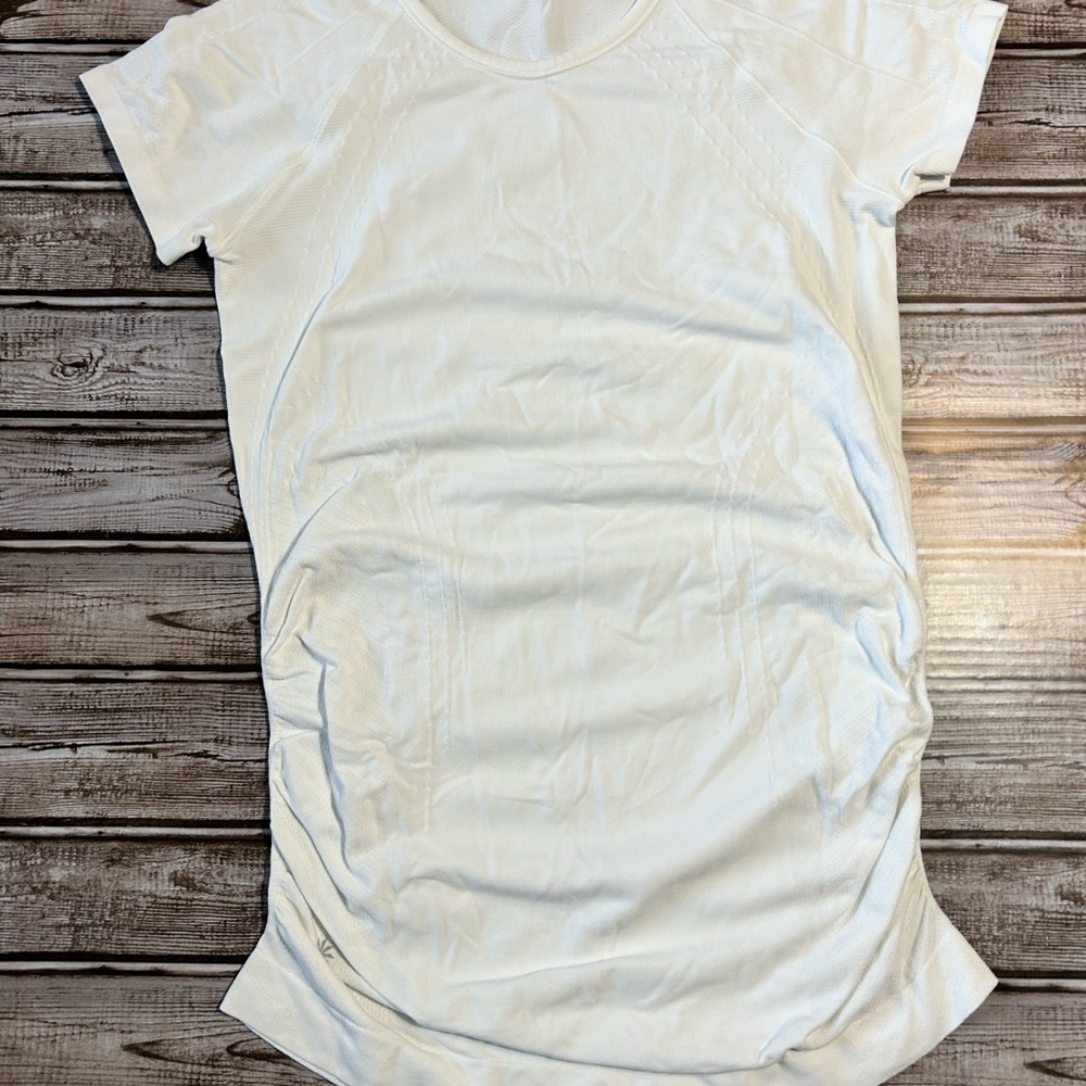 Athleta White Short Sleeve Tee - Picture 2 of 7